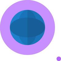 Globe Flat Long Shadow Style Icon vector