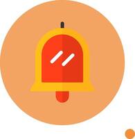 Notification Flat Long Shadow Style Icon vector