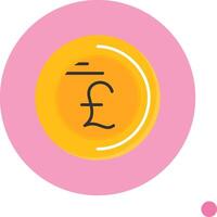 Pound sign Flat Long Shadow Style Icon vector