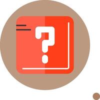 Question mark Flat Long Shadow Style Icon vector