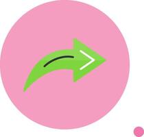 Share Flat Long Shadow Style Icon vector