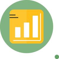Signal strength Flat Long Shadow Style Icon vector