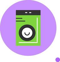 Speaker Flat Long Shadow Style Icon vector