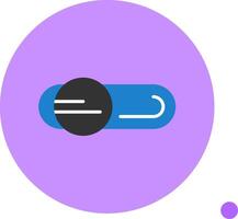 Settings Flat Long Shadow Style Icon vector