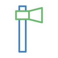 Ax icon illustration. Concept of carpentry, lumberjack, and deforestation. vector