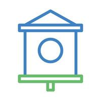 Birdhouse icon. Concept of bird care, spring, and nesting. vector