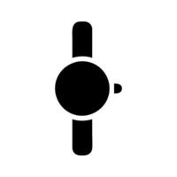 Simple wristwatch icon. Concept of time, punctuality, and schedule. vector