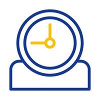 Clock icon, time management concept, deadline and schedule. vector