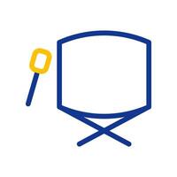 Drum with drumstick icon. Concept of music, rhythm, and percussion. vector