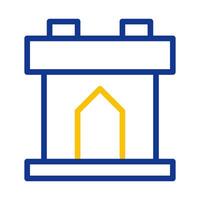 Castle tower icon. Concept of security, protection, and defense. vector