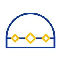 Crown icon with diamond. Concept of power, luxury, and wealth. vector