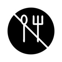 No food or drink allowed sign. Concept of restriction, prohibition, and rules. vector