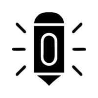 Stylized Firefly Insect Icon. Concept of Nature, Summer, and Night. vector