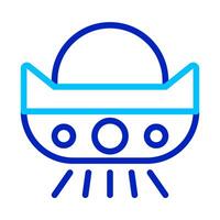 UFO icon. Concept of alien, extraterrestrial, and unidentified flying object. vector