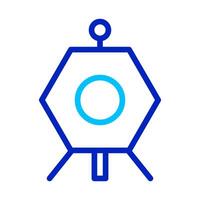 Hexagon Satellite Icon. Concept of Space Exploration and Technology. vector