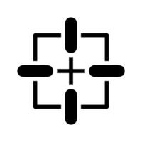 Target aim icon. Concept of focus, goal, and accuracy. vector