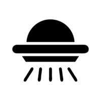 UFO icon, alien spaceship concept. Extraterrestrial life and unidentified flying object. vector