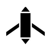 Abstract geometric rocket symbol. Concept of startup, launch, and innovation. vector