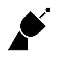 Satellite dish icon. Concept of global communication, internet, and connection. vector