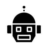 Robot head icon. Concept of artificial intelligence, technology, and future. vector