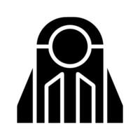 Abstract geometric rocket logo. Concept of startup, technology, and innovation. vector