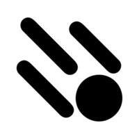 Abstract Meteor Logo. Concept of speed, movement, and dynamics. vector