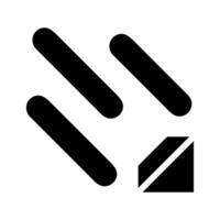 Abstract geometric logo with dynamic lines. Concept of movement, speed, and technology. vector