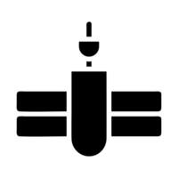 Satellite icon, space technology concept. Communication and global network. vector