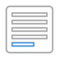 Document icon with text lines. Concept of writing, editing, and communication. vector