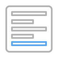 Document icon with text lines. Concept of writing, editing, and communication. vector