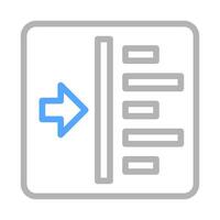 Data input icon. Concept of information processing and software integration. vector