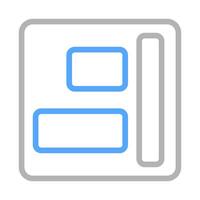 Website Page Layout Icon. Concept of Web Design and Structure. vector