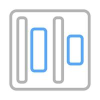 Center alignment icon. Concept of text formatting, editing, and document design. vector
