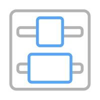 Align center icon. Concept of text formatting and document editing. vector