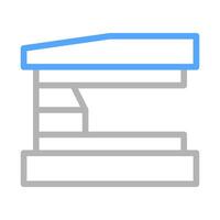 Scanner icon for scanning documents. Concept of office work, digitization, and technology. vector