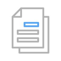 Document icon with text lines. Concept of agreement, contract, and paperwork. vector