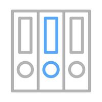 Binders icon illustration. Concept of organization, documentation, and archiving. vector