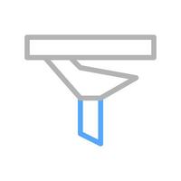 Funnel icon, data filter symbol. Concept of filtering, sorting, and analysis. vector