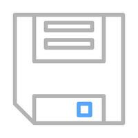 Floppy disk icon. Concept of data storage and saving. vector