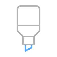 Highlighter pen icon. Concept of highlighting, marking, and emphasizing. vector