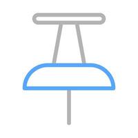 Pushpin icon for reminder and important note. Concept of reminder and important. vector