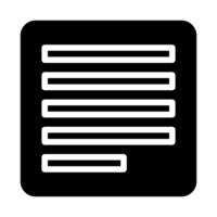 Text document icon. Concept of writing, editing, and communication. vector