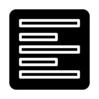 Text icon. Concept of writing, editing, and formatting. vector