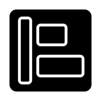 Website layout icon. Concept of web design and page structure. vector