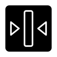 Reflect Vertical Icon, Design Concept. vector