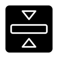 Vertical alignment icon. Concept of text formatting and document editing. vector
