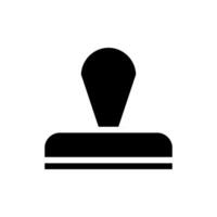 Rubber stamp icon. Concept of approval, certification, and quality. vector