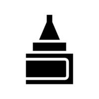 Adhesive glue bottle icon. Concept of repair, bonding, and crafting. vector
