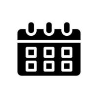 Calendar icon, schedule and planning concept. vector