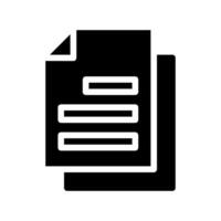 Document file icon. Concept of paperwork, business, and office. vector